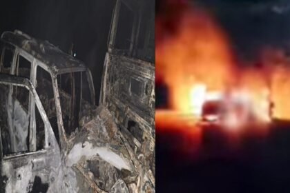 जैसलमेर के बाद अब बालोतरा में भयानक हादसा: ट्रेलर से टकराकर स्कॉर्पियो में लगी आग, 4 दोस्तों की जलकर मौत IMG 20251016 WA0014