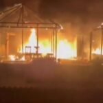 जैसलमेर के सम सैंड ड्यून्स में भीषण आग: जैन टेंट एम्पायर रिसोर्ट के कई टेंट जलकर राख IMG 20251031 WA0007