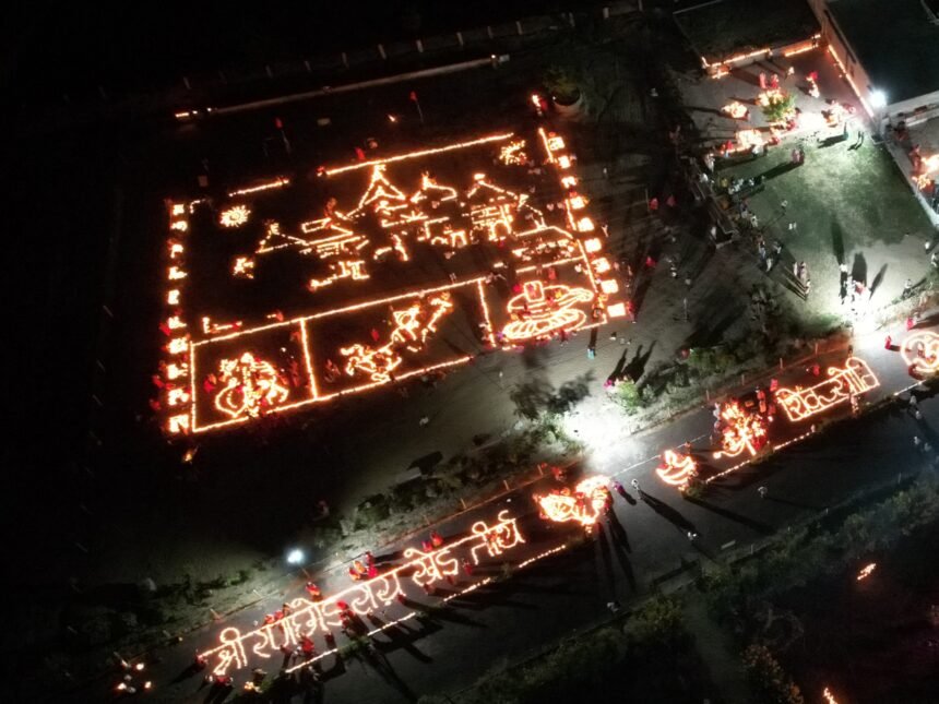 लाखों दीपों से बनाई लक्ष्मी माता, राम दरबार और श्रीराम मंदिर की झांकिया(फाइल फोटो)