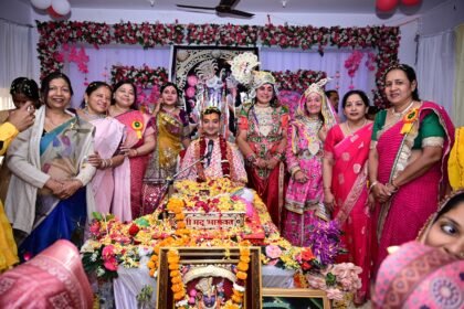 श्रीमद् भागवत कथा का भावपूर्ण समापन, सुदामा–कृष्ण मैत्री ने भक्तों को किया भाव-विभोर IMG 20260107 WA0146