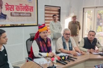 उद्योग एवं वाणिज्य राज्य मंत्री कृष्ण कुमार विश्नोई हुए ,पत्रकारों से रूबरूबजट 2026-27 को बताया विकसित राजस्थान की मजबूत नींव 1001323873