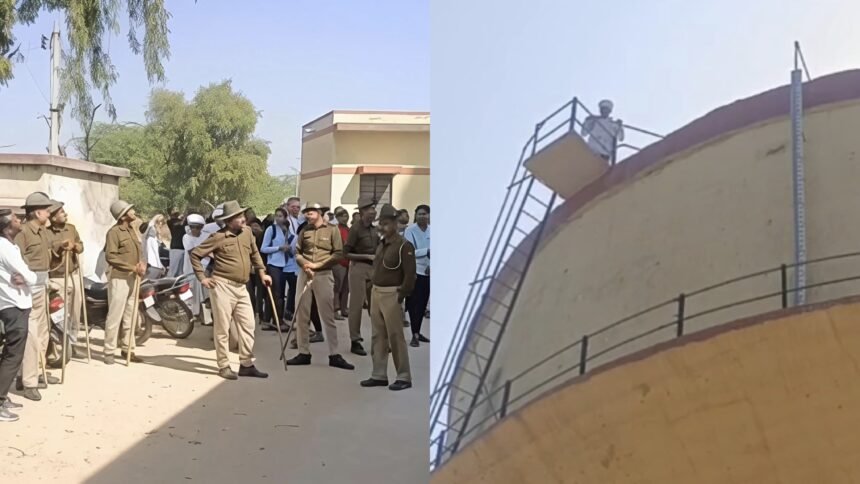 Balotra: आसोतरा में पानी संकट पर फूटा गुस्सा, बुजुर्ग चढ़ा टंकी पर, प्रशासन को देना पड़ा लिखित आश्वासन IMG 20260214 WA0023