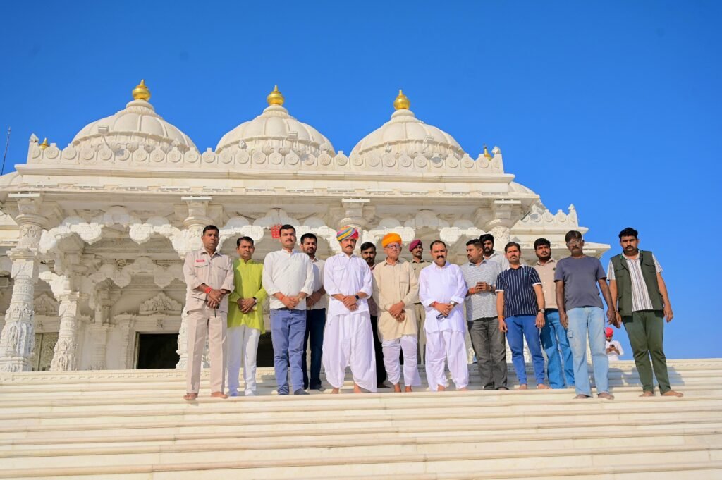 प्रदेश कार्यसमिति सदस्य बनने के बाद प्रथम क्षेत्र आगमन पर विभिन्न स्थानों पर हुआ स्वागत, नागाणा धाम व जसोलधाम में किए दर्शन 1002125975